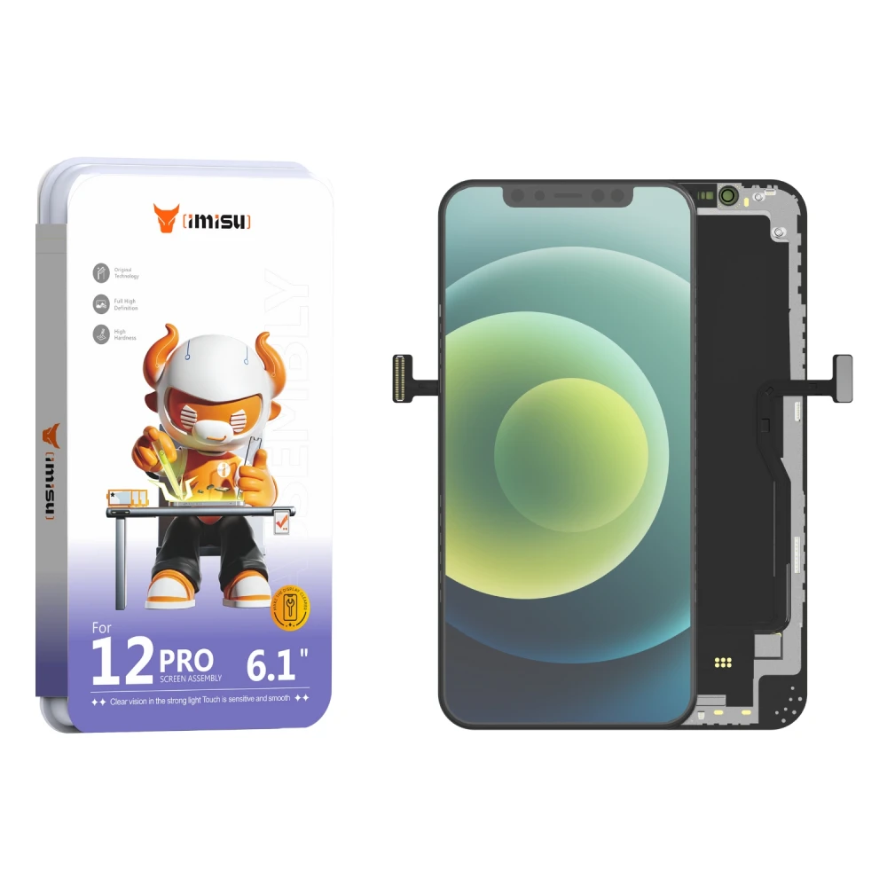 Display cu Touchscreen iPhone 12 / 12 Pro Prime Incell cu rama, suporta IC transplant cu diagnoză