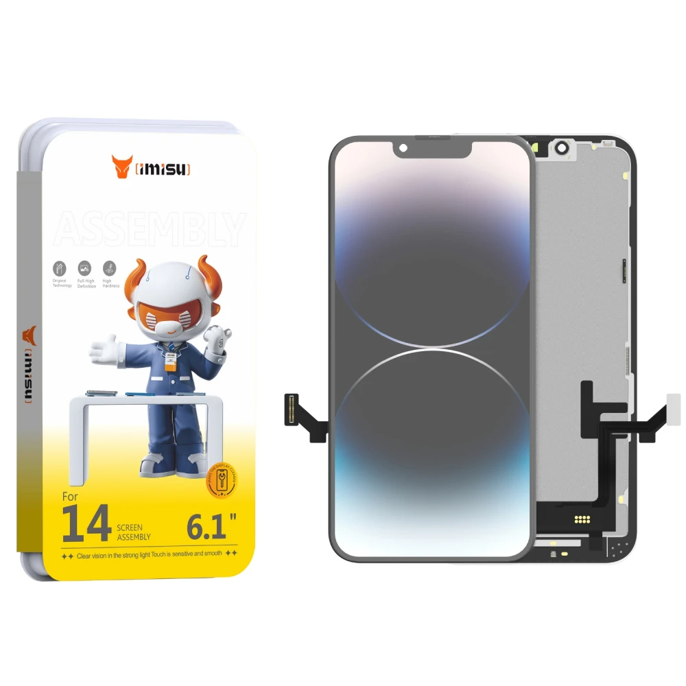 Display cu touchscreen iPhone 14 Prime Incell cu rama, suport IC transplant cu diagnoză