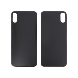 Sticlă capac spate iPhone X Space Gray Large Hole fara logo