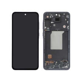 Display complet cu ramă Samsung Galaxy A55 5G (A556B) Midnight Blue Service Pack PA