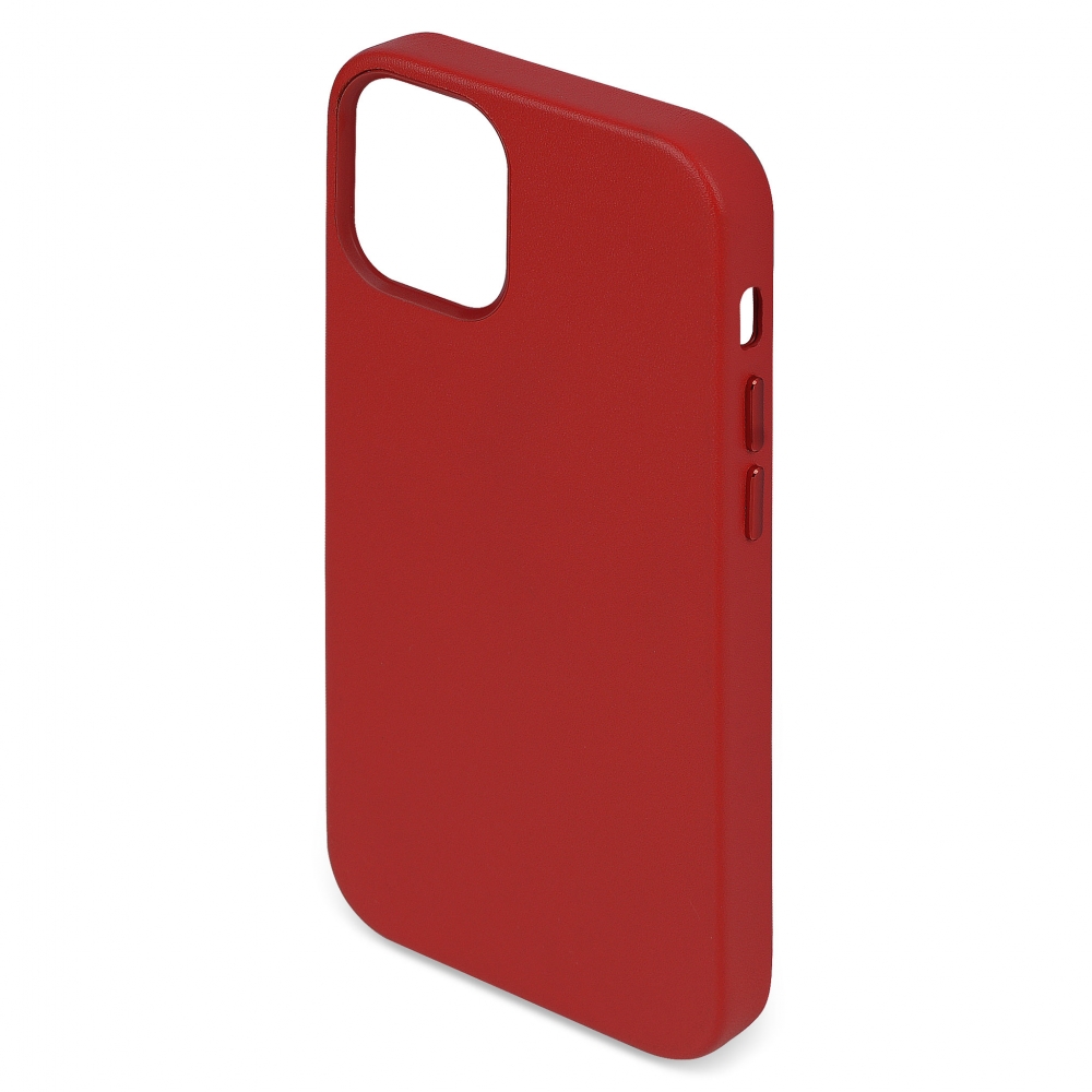 Husa de protectie MagSafe din piele compatibila cu iPhone 12 mini Rosu