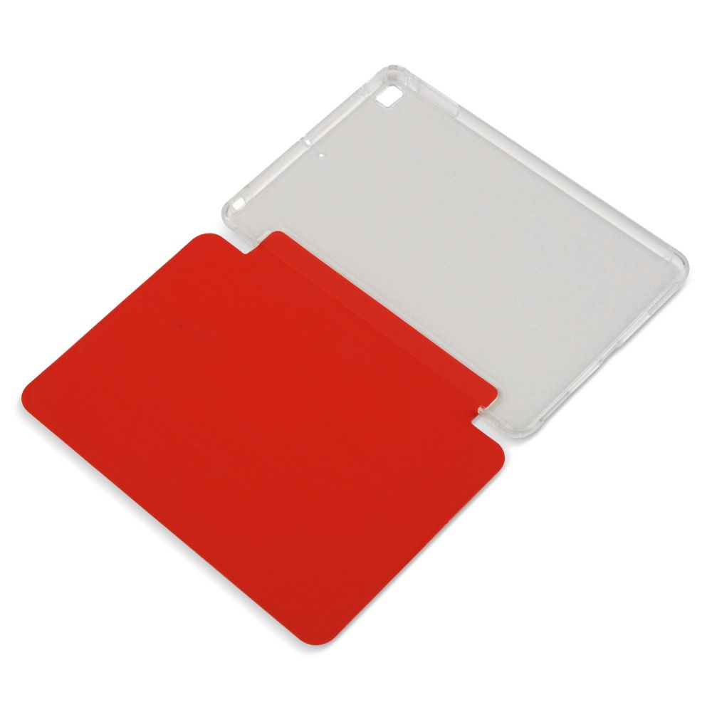 Husă magnetică cu spate transparent și colțuri întărite iPad Mini 4 / 5 7.9 inch - Roșu