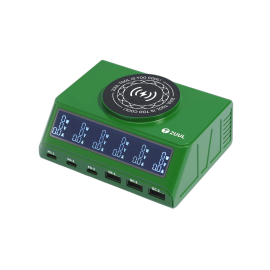 Statie de incarcare 110W PD+QC cu incarcare wireless si LCD PC11